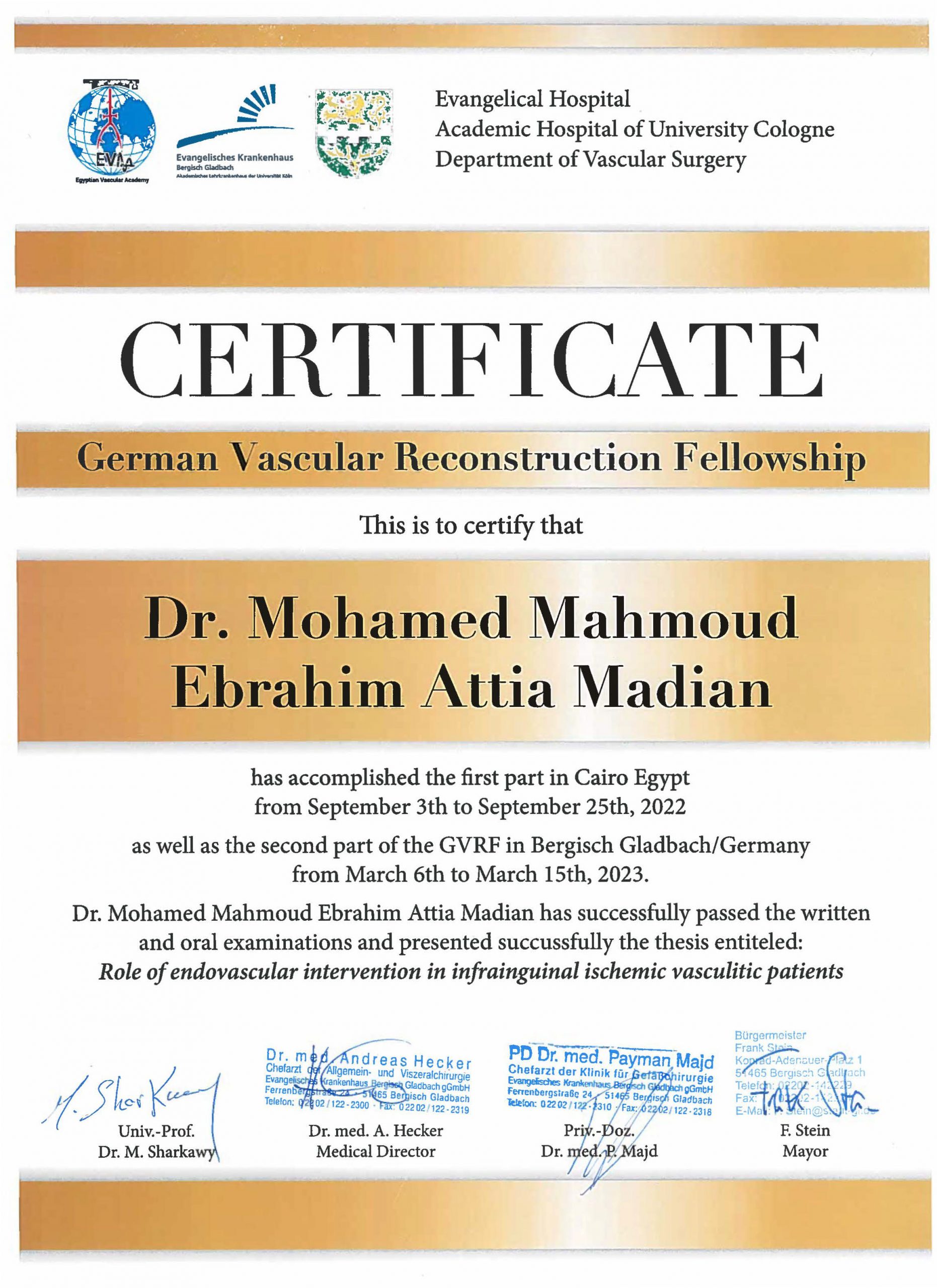 Bergisch Gladbach Certificates certificate 11