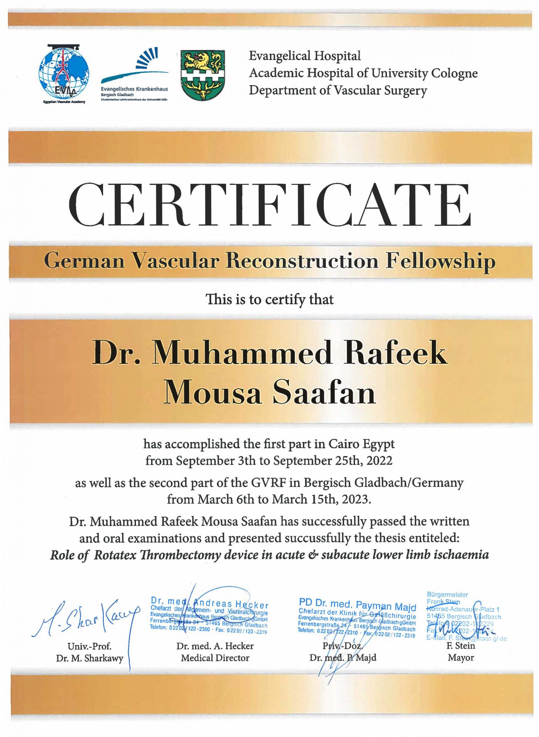 Bergisch Gladbach Certificates certificate 12