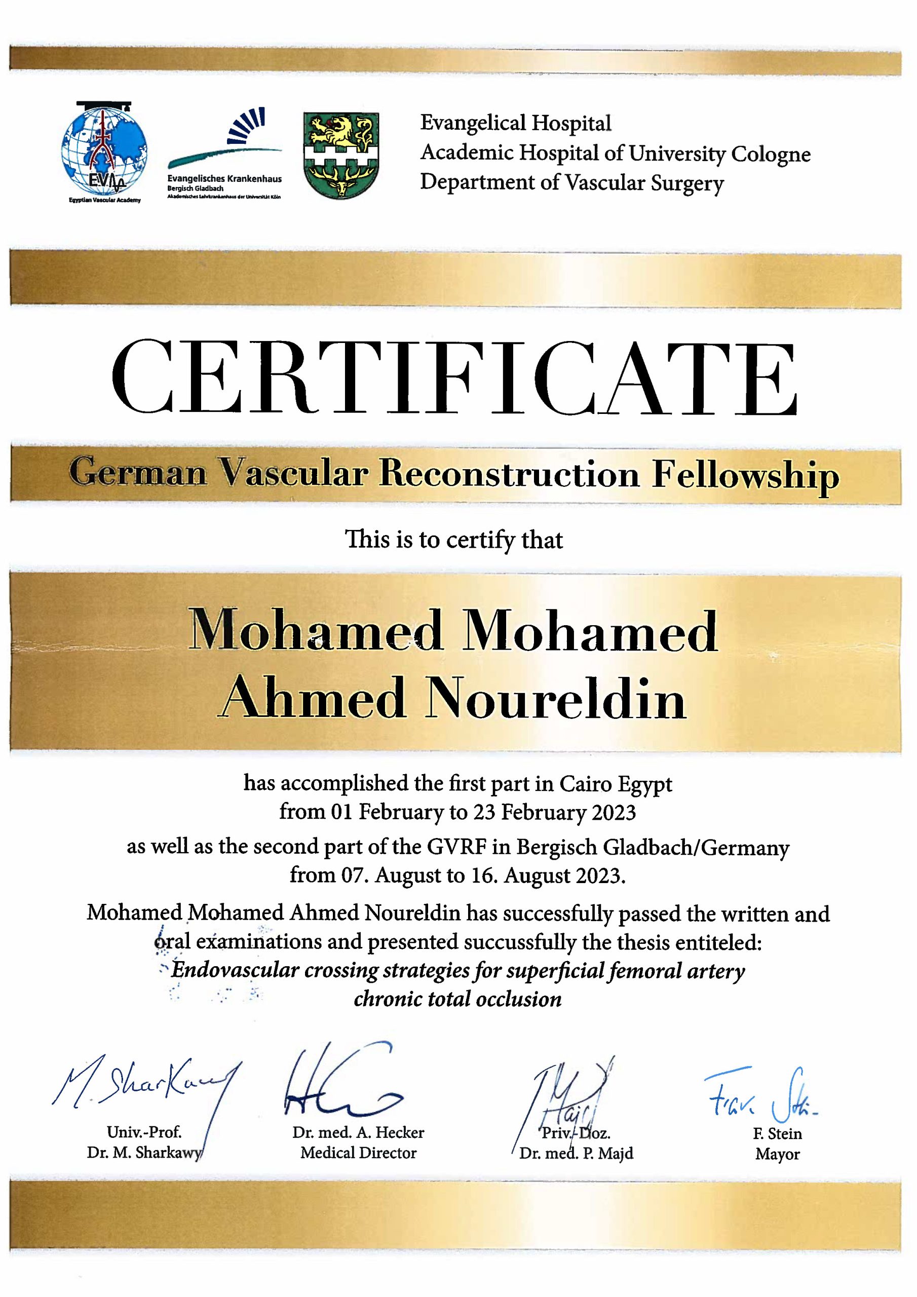 Bergisch Gladbach Certificates certificate 13