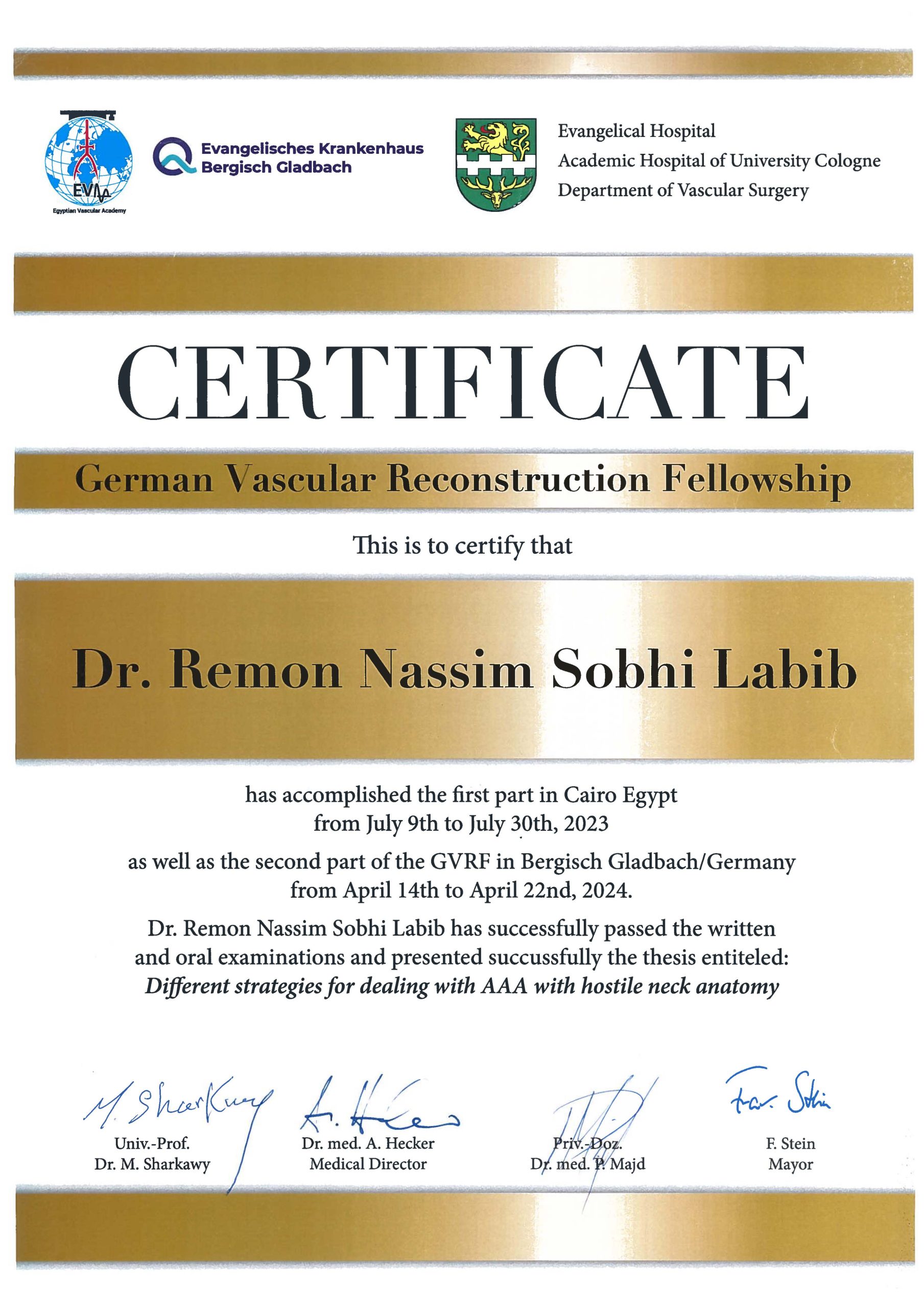Bergisch Gladbach Certificates certificate 14