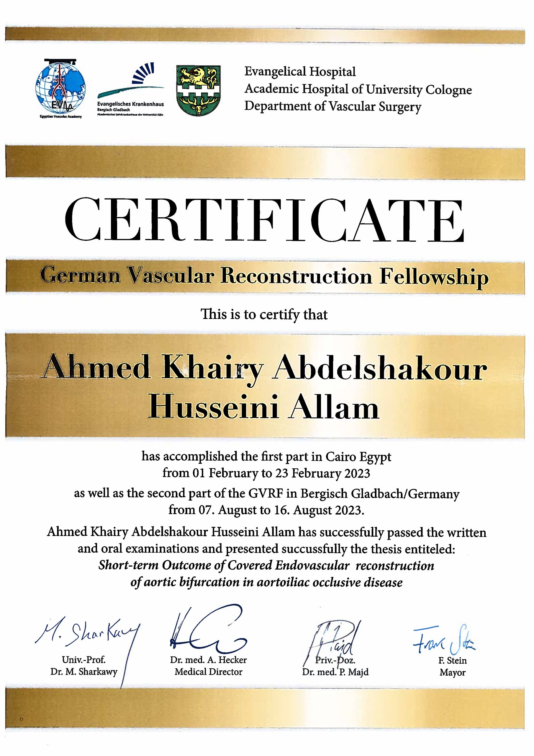 Bergisch Gladbach Certificates certificate 8