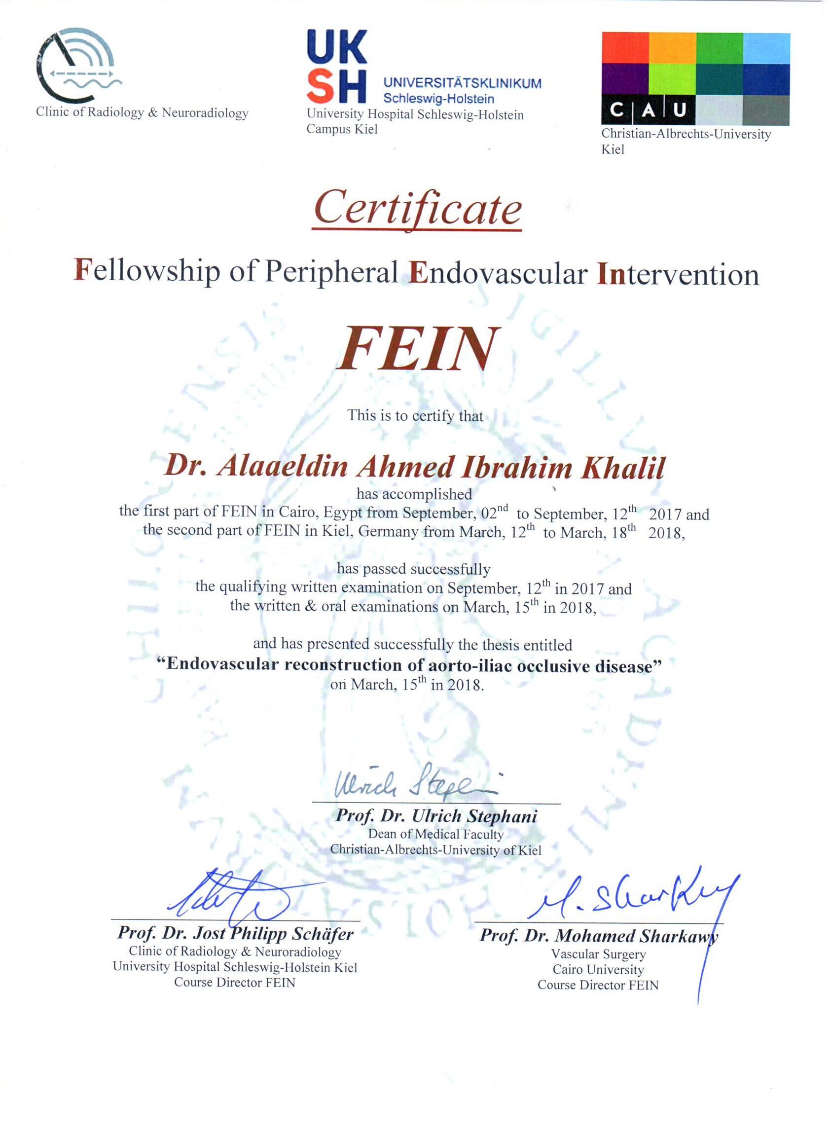 Kiel Certificates certificate 21