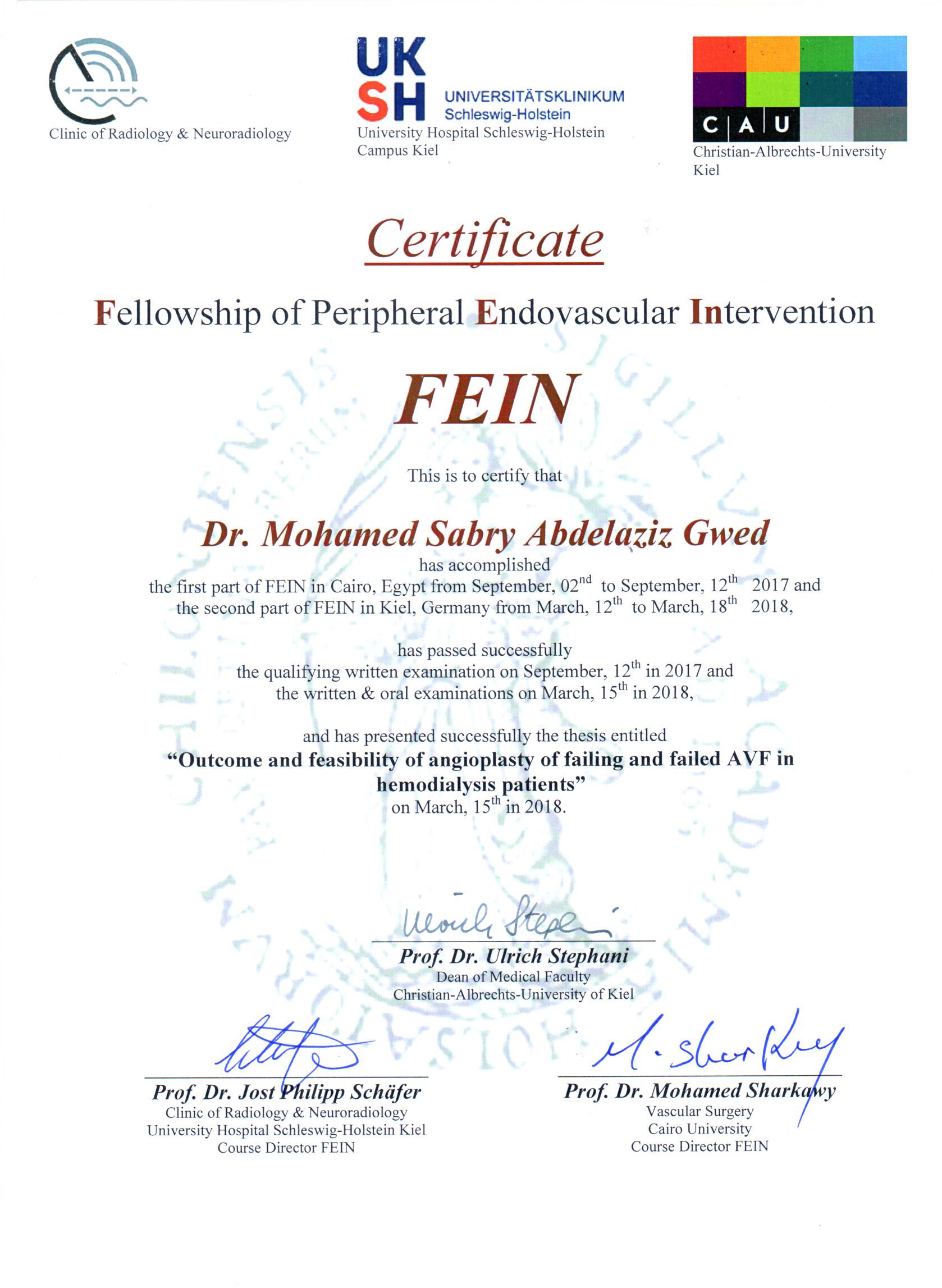 Kiel Certificates certificate 36
