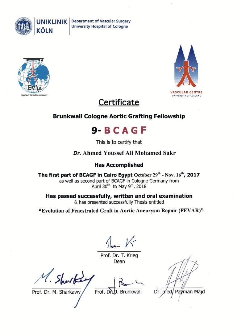 Köln Certificates certificate 2