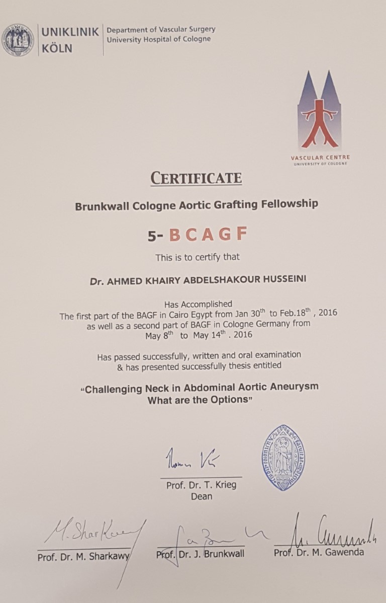 Köln Certificates certificate 23
