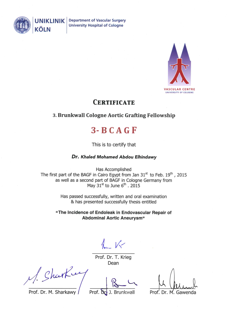 Köln Certificates certificate 28