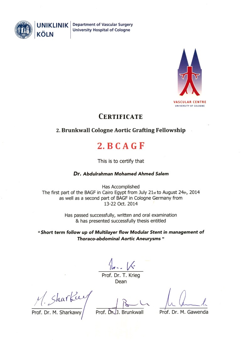 Köln Certificates certificate 3