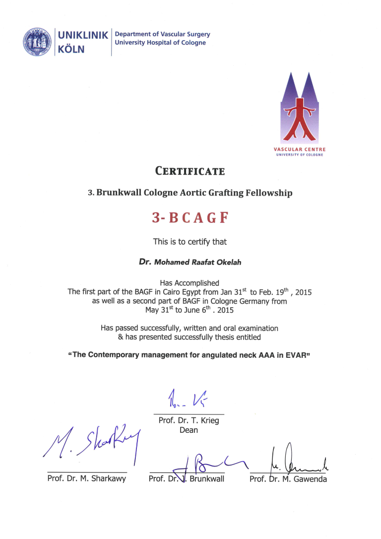 Köln Certificates certificate 34