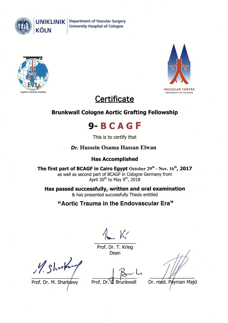 Köln Certificates certificate 9