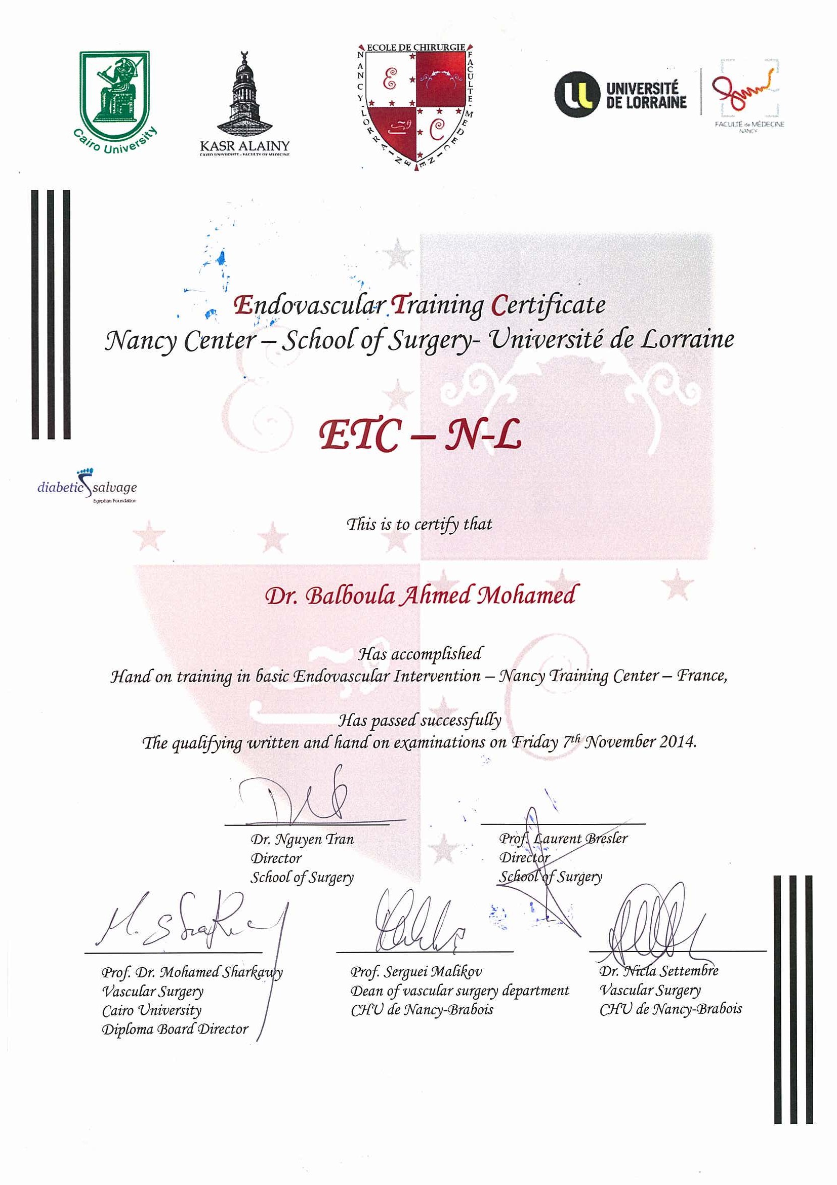 Nancy-Lorraine Certificates certificate 2