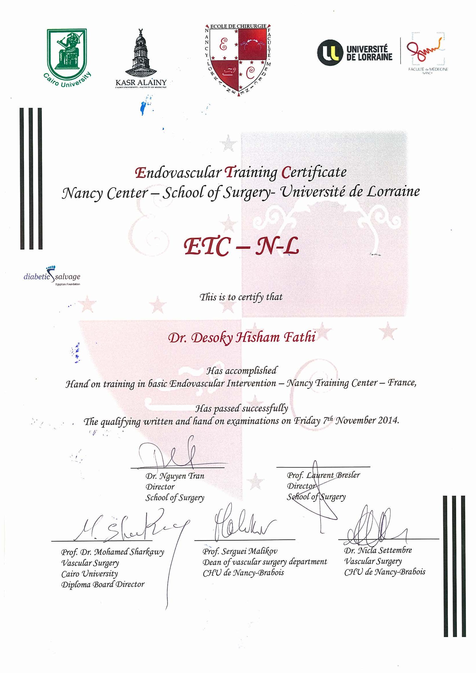 Nancy-Lorraine Certificates certificate 3