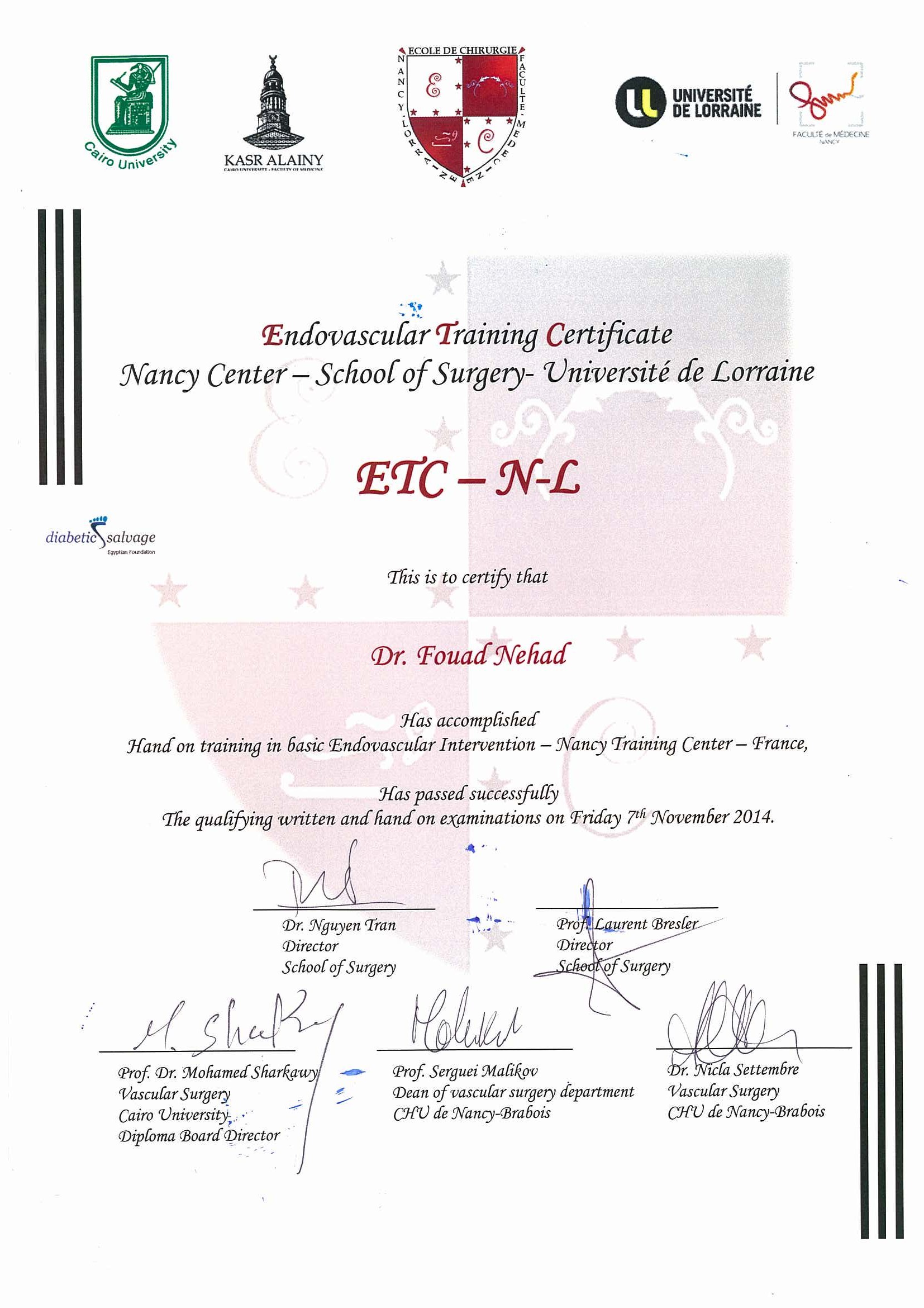 Nancy-Lorraine Certificates certificate 8