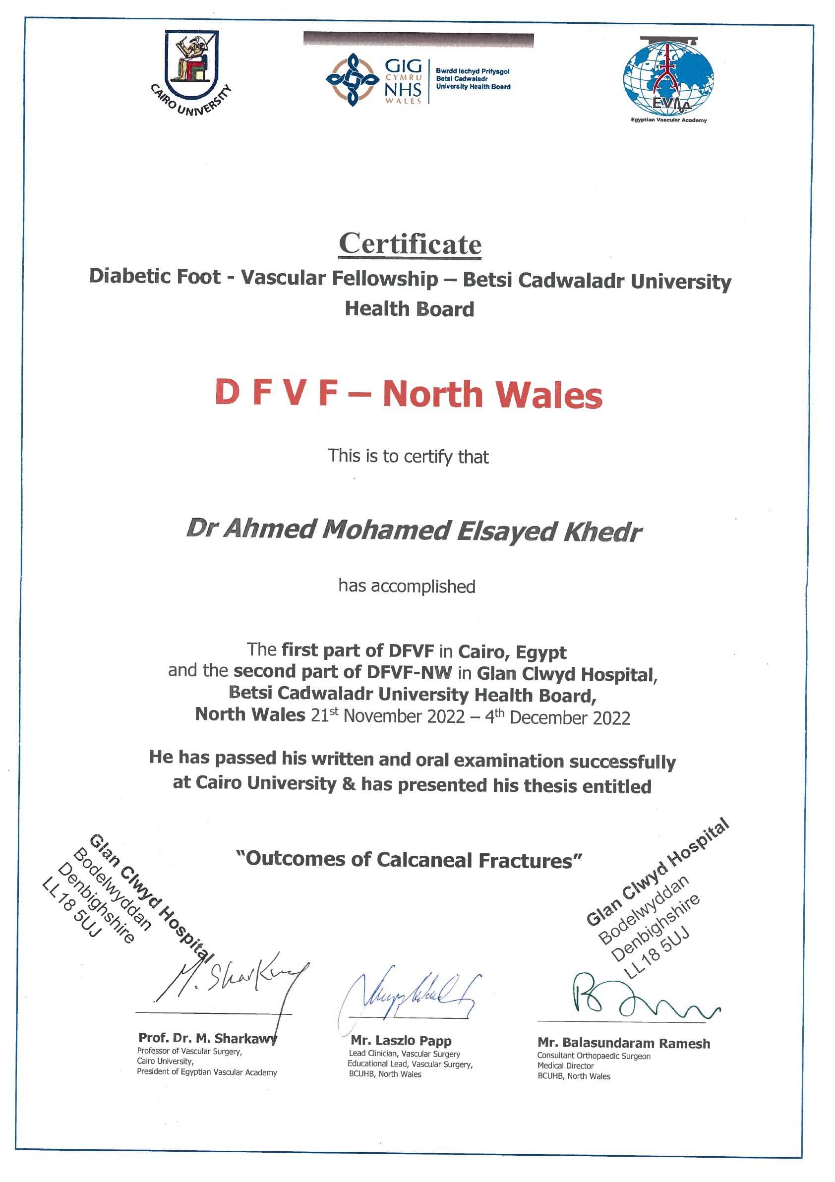 North Wales Certificates certificate 14
