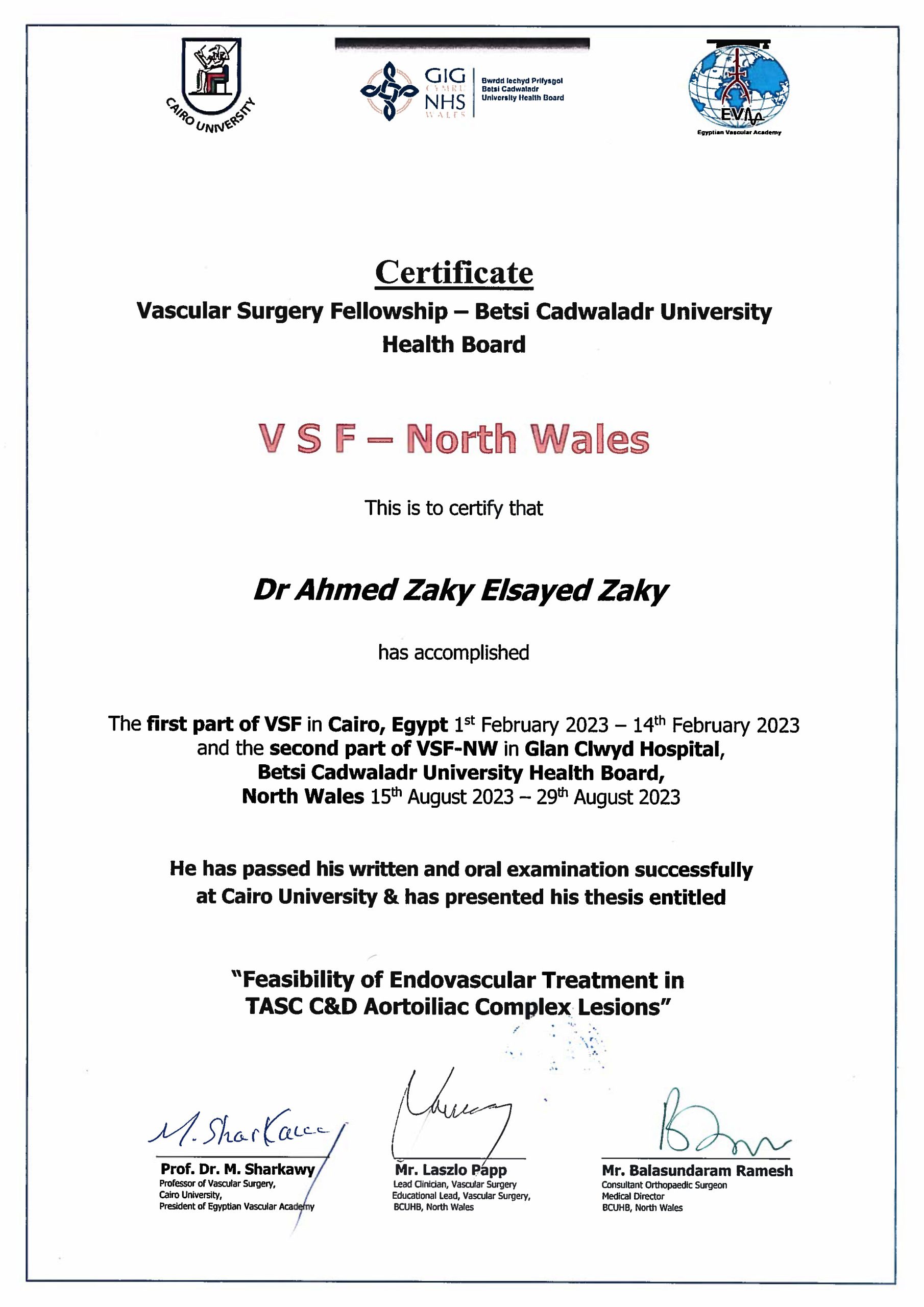 North Wales Certificates certificate 2